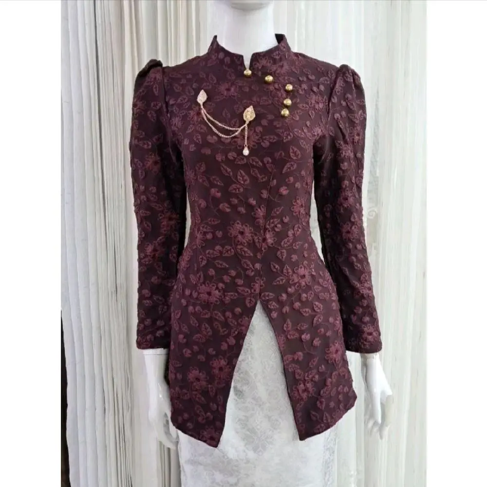 Set Burgundy+Bros+Hijab