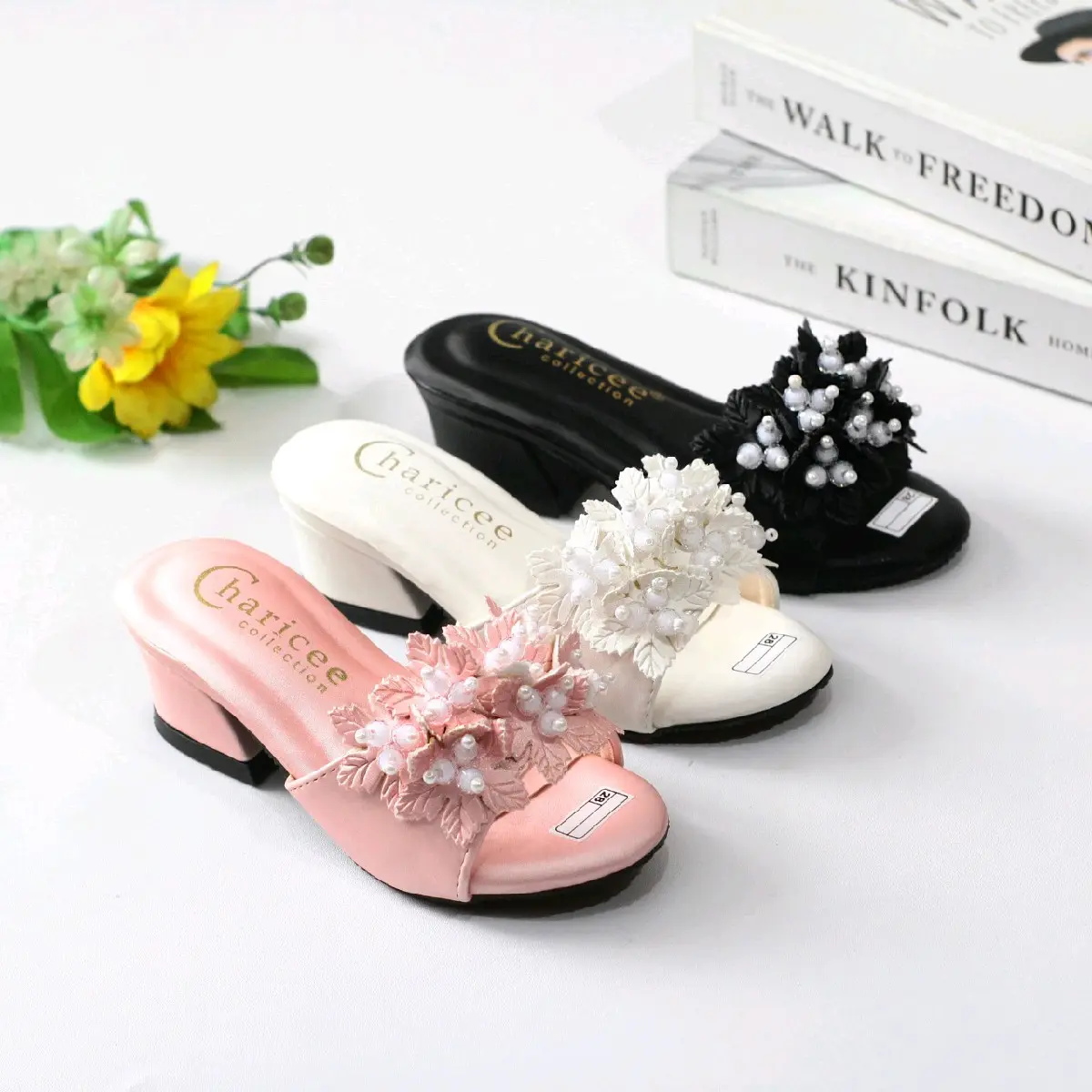 Sandal Pesta Anak Perempuan Kokop Mute Hak Tahu Fashion Sepatu