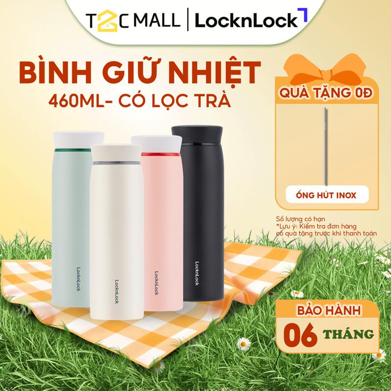 Bình Giữ Nhiệt LocknLock 460ML có lọc trà LHC4244- Bình giữ nhiệt lọc trà nhỏ gọn - T2Cmall