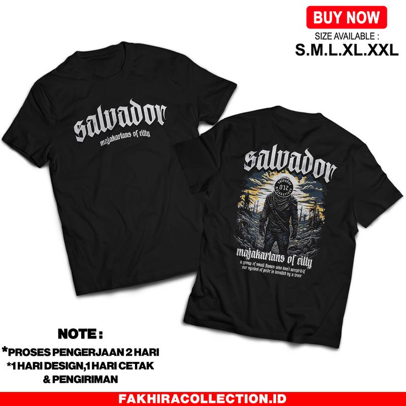 Kaos Salvador Majakartans Of City - Baju Distro Viral - Nyaman dan adem Unisex 0