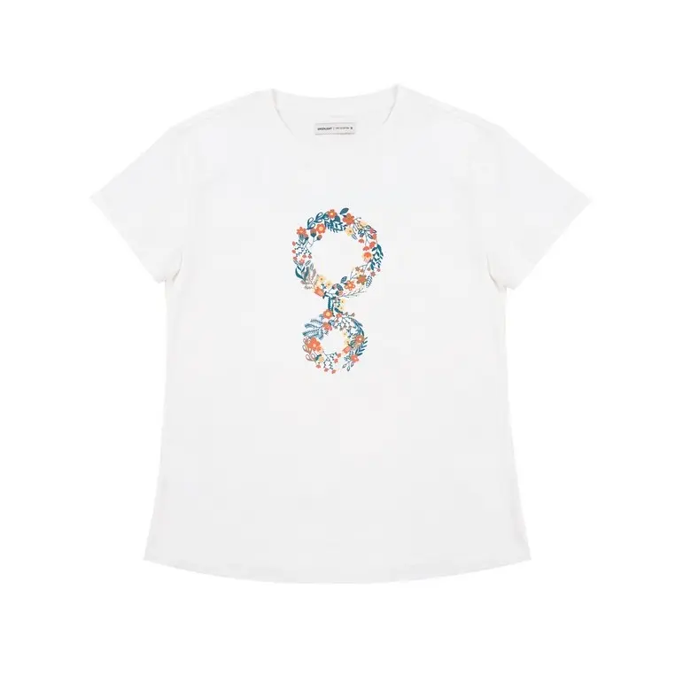 Greenlight Women's T-Shirt Short Sleeve Slim Fit Cotton Logo Mizune N14112422PT