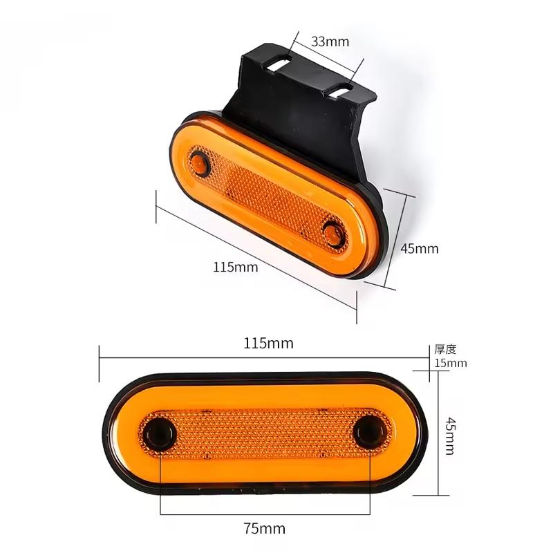 Lampu led side lamp truk mobil 12volt 24volt universal super terang fuso hino terbaru viral 2