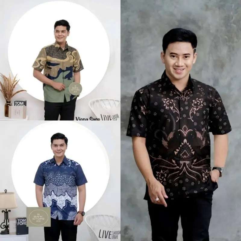 BATIK PRIA LENGAN PENDEK PREMIUM