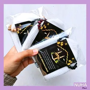 Peci Tasbih Oleh Oleh Haji Umroh Free Kartu Ucapan Packing Plastik Souvenir Hampers Acara Tasyakuran aqiqah pernikahan Walimah khitanan sunat sunatan