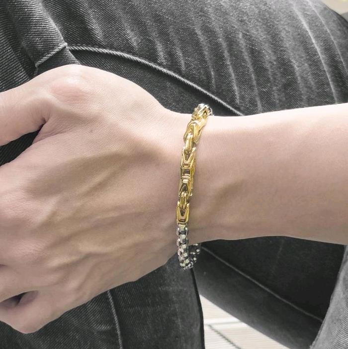Gambar Nine Worlds Gelang Pria Stainless steel 316L hitam silver anti karat Bracelet NW-00566 dari Nine Worlds Kota Administrasi Jakarta Barat Tokopedia