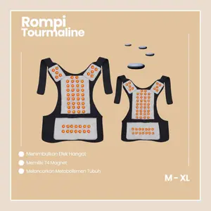 ROMPI TERAPI TOURMALINE ( MENIMBULKAN EFEK HANGAT )