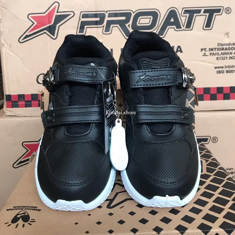 FREE KAOS KAKI Sepatu PRO ATT MGG 420 V Size 28 29 30 31 32 33 34 35 36 37 Sneaker Magnet Hitam Putih Sekolah Fashion 6