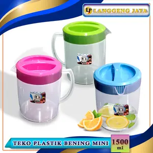 Langgeng Jaya - 3pcs Teko Plastik Bening / Teko Kecil / Mini Water Jug  Ceret 1.5L
