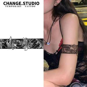 Hình Xăm Cánh Tay, Thiết Kế Cá Vàng, Hình Xăm Tạm Thời, Kéo Dài Trong 15 Ngày, Không Thấm Nước Và Chống Trơn Trượt, Miếng Dán Hình Xăm