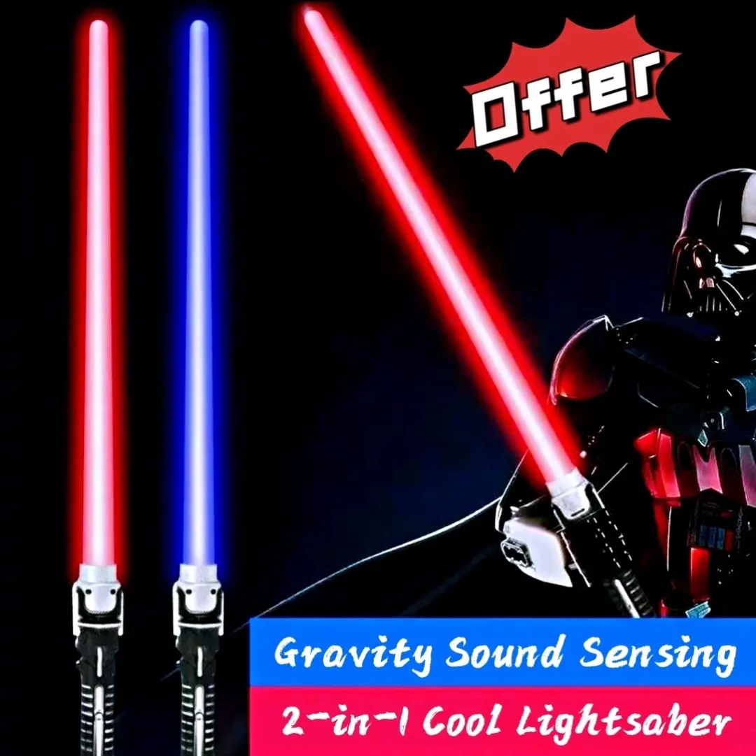 Ready Stock Star Wars Lightsaber Sword With LED Light & Sound Light Sword kids toys Connect Comb Complete With Battery