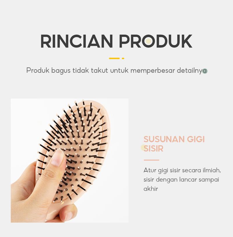 Product Introduction of OHSOME - Massage Cushion comb Kuas / Sisir / Sisir Rambut Kuas 7