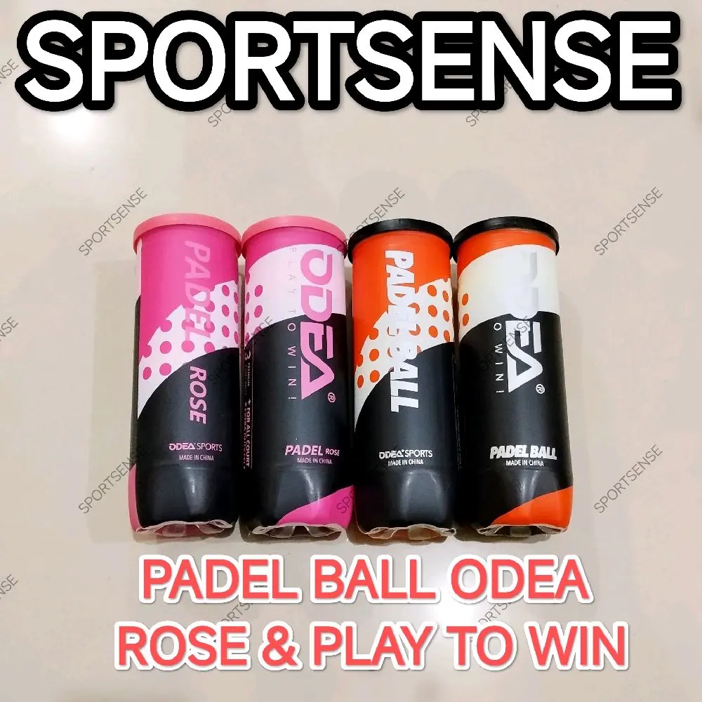 ODEA PADEL Bola Padel Odea Ace Play To Win Rose 1 Tabung Isi 3 Bola Original Ball