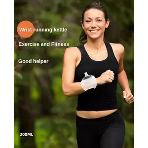 Botol Air Pergelangan Tangan Ketel Pergelangan Tangan Untuk Bersepeda Luar Ruangan Olahraga Lari Kebugaran Portable Water Bottle Aksesoris Sepeda Sport Gym Water Cup