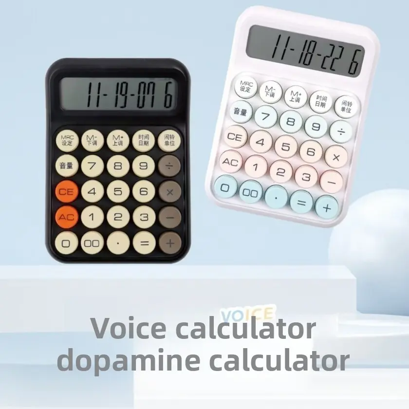 Student calculator office financial dual-power intelligent voice solar-powered computer