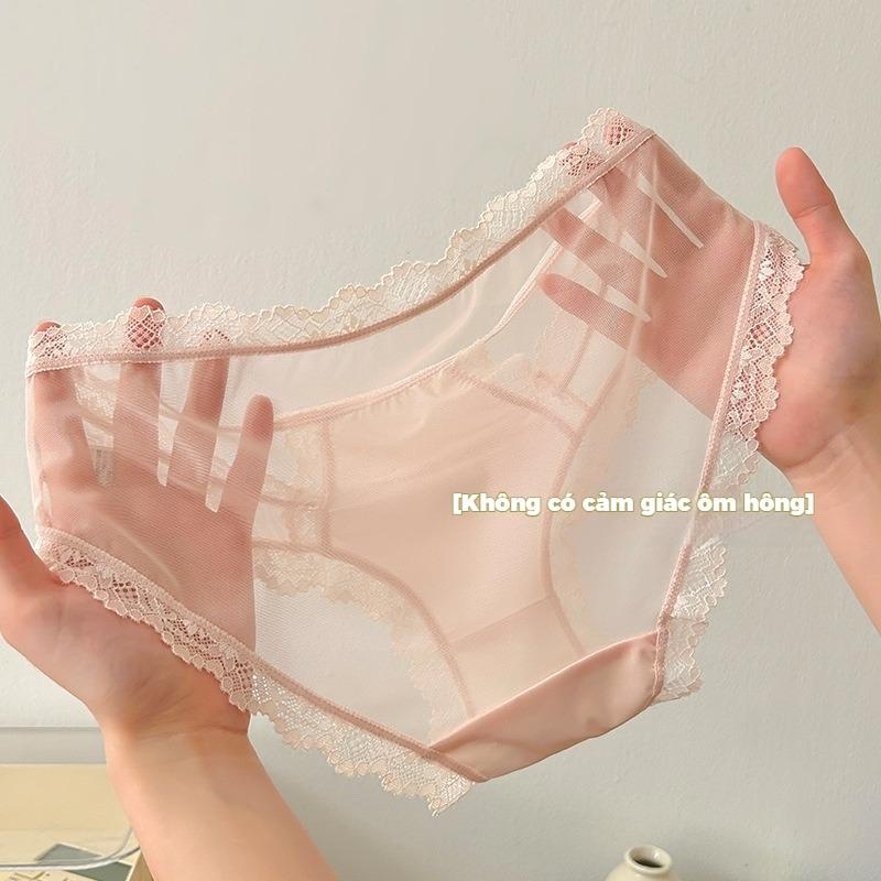 Quần Lót Nữ, Ren Pháp Lãng Mạn, Ngọt Ngào Và Gợi Cảm, Đáy Quần Cotton Nguyên Chất Trắng Women 3