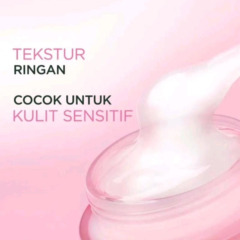 Garnier Bright Complete Vit C/Sakura Glow Ceramide Moisturizer Pelembab & Pencerah Wajah Water Gel 20ml dengan Niacinamide dan Hyaluron - Mencerahkan 5