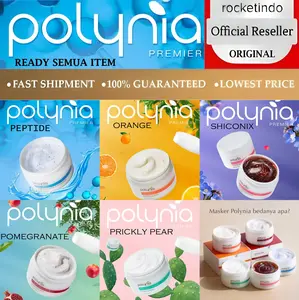 (FULL SIZE) Polynia Face Mask |  Pomegranate |  Brightening |  Shiconix Prickly pear