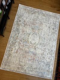 Gambar Karpet Lantai Minimalis Vintage Abstrak Modern Design Turki Indore F156CT Beige Somon - 120x170 dari Sufi Carpet Kota Administrasi Jakarta Pusat 3 Tokopedia