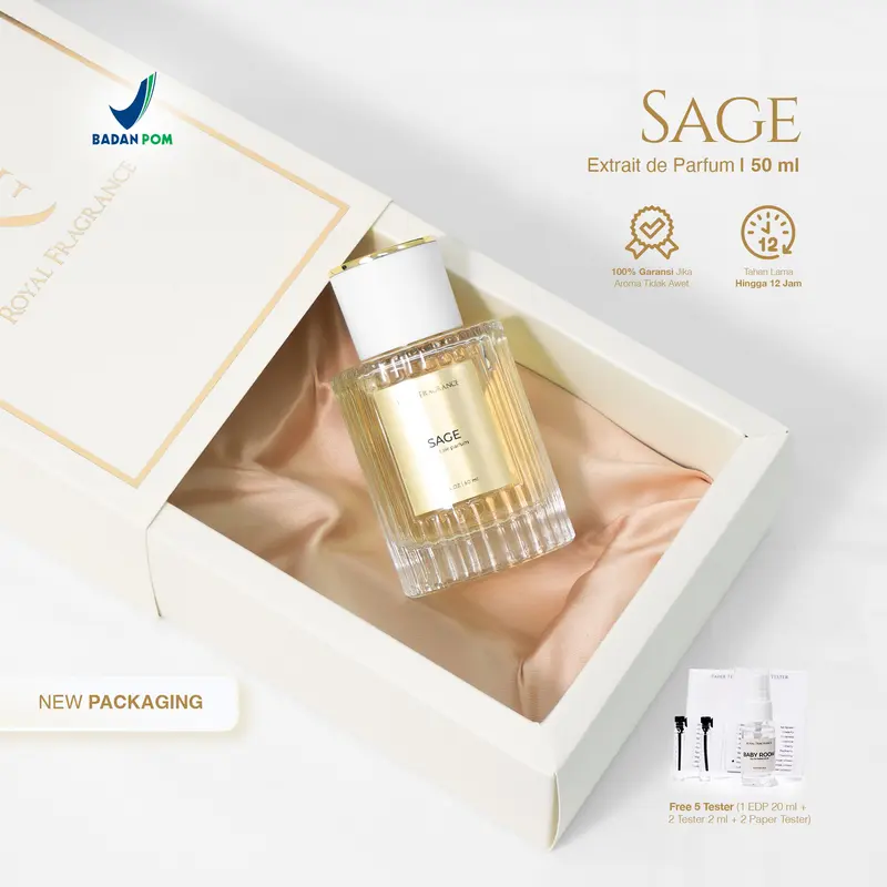 SAGE EXTRAIT PARFUM ROYAL FRAGRANCE FOR UNISEX - PERFUME PRIA WANITA WANGI TAHAN LAMA 1