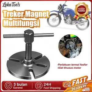 LokaTools Alat Servis Magnet Starter Flywheel Puller Set untuk Melepas & Memasang Roda Gila Yamaha Honda Suzuki dengan Bahan Chrome Vanadium Tahan Karat - Car
