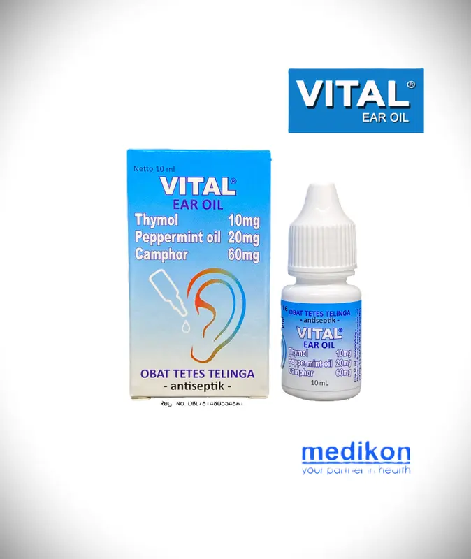 VITAL EAR OIL 10 ML - OBAT PEMBERSIH TELINGA 0