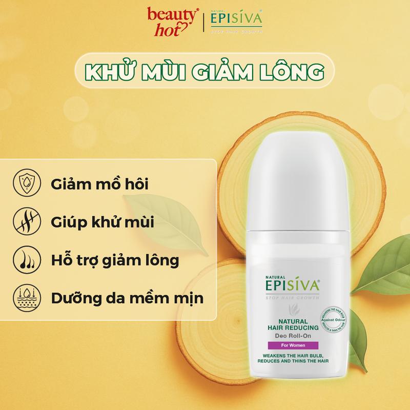 Lăn Khử Mùi Episiva Chăm Sóc Da Sau Khi Làm Sạch Lông Dành Cho Nữ 50ml Women Waxing Dưỡng Da lăn khử mùi hôi nách lăn nách khử mùi ngăn mồ hôi