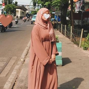Product Review of ABAYA TURKEY BAHAN CERUTY BABYDOLL Polos Dress Muslim from J**~ 1