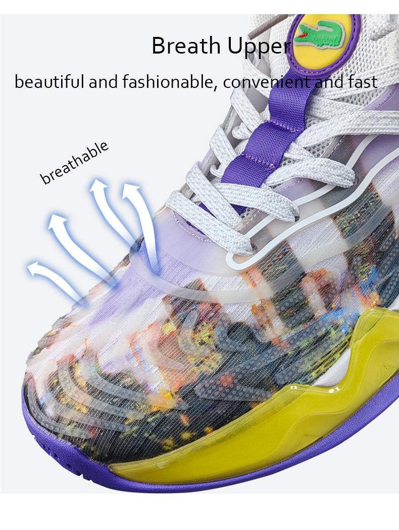 Product Introduction of IEAGO Fashion Mens Basketball Shoes Casual Breathable Women Sport Training High Top Sneakers 29