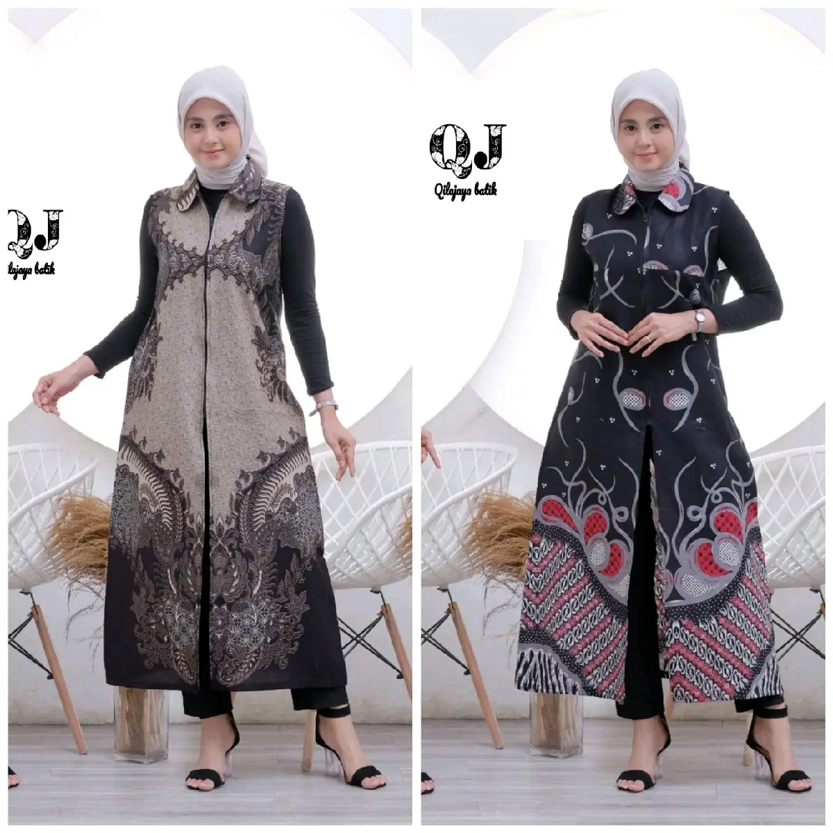 Outer batik kardigan, longkardi, bahan katun,size LD 100 sampai LD 130 cardigan sky blue brukat hana Trend Loose-fitting outer cardigan vintage long fashionista wardah long cardigan dress tille sage kondangan rajut brokat tali salur