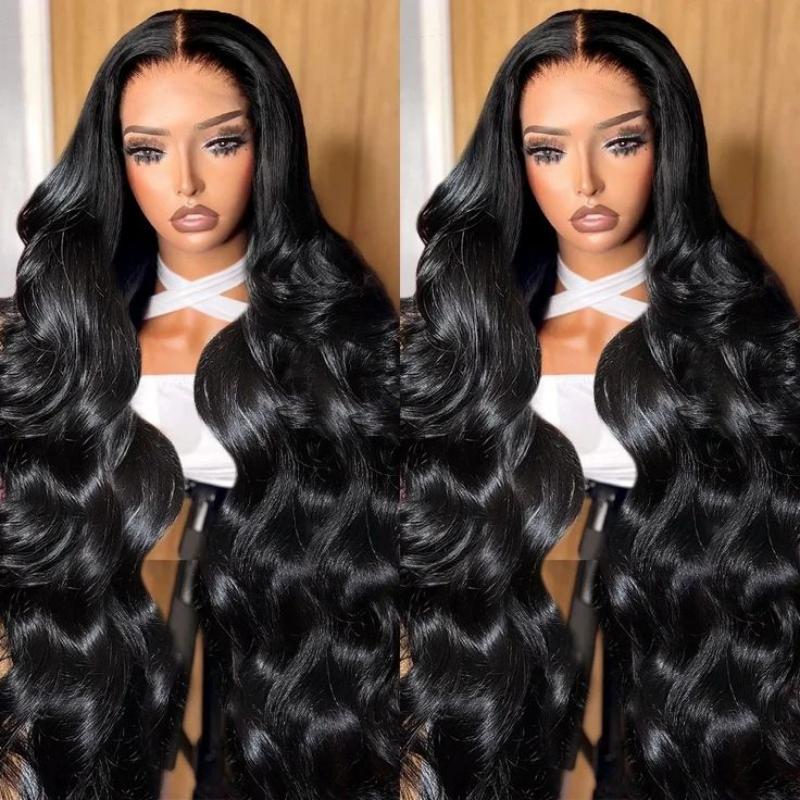 Product Introduction of LEMODA Body Wave 13x4 Full Lace Front Wigs 210% High Density Human Hair for Women HD Lace Front Human Hair Wig With Baby Hair Natural Black 8
