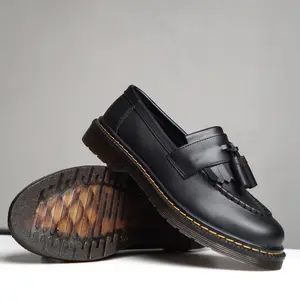 Sepatu Boots Kulit Pria Oxwalker LEON V2 Hitam Shoes Black Pantofel sepatu  slip