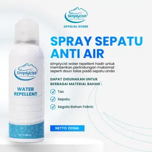 Simplycist - Spray Anti Air Sepatu - Spray Efek Daun Talas -  Waterepellent - Perlindungan Sepatu Anti Air Tahan Lama