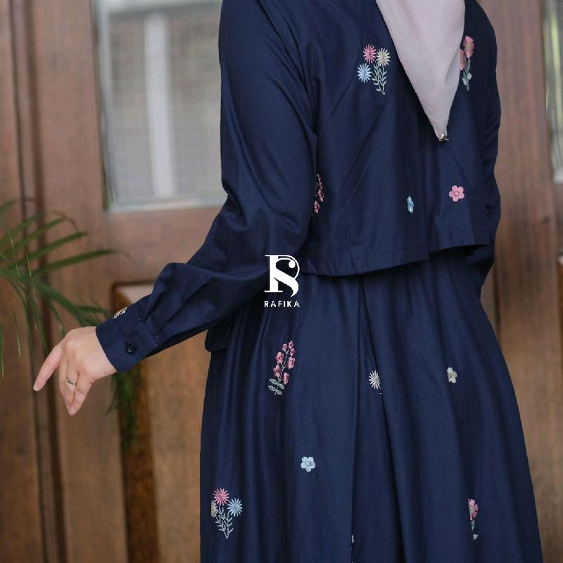 GAMIS DRESS TERBARU HABIBA MIDIDRESS PREMIUM ORI BY RAFIKA 7