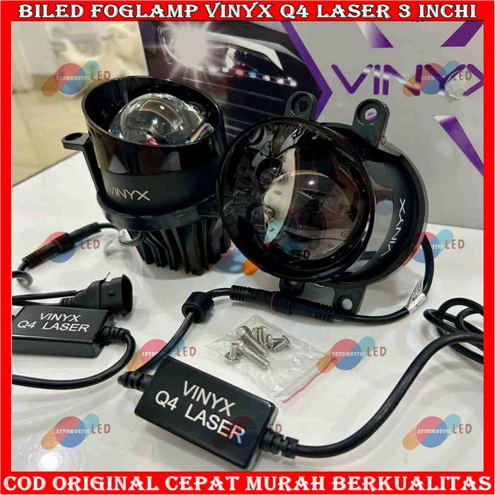 Promo ORIGINAL BILED FOGLAMP VINYX Q4 LASER WARNA 40WATT LAMPU FOGLAMP ...