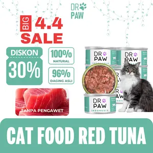DR PAW - Makanan basah 85 gr  kucing Red Tuna White Tuna untuk Kucing Junior dan Dewasa