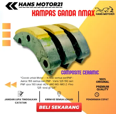 Kampas Ganda  NMAX 155 Upgrade CVT Vario 125 Vario 150 AEROX 155 PCX 150 ADV 150 LEXI 125