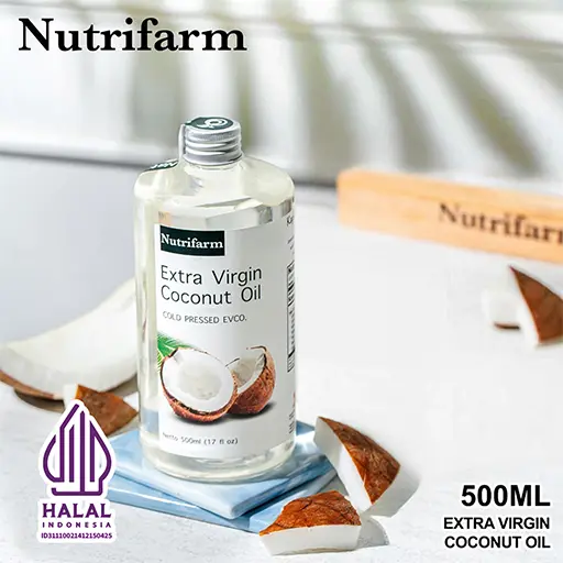 NUTRIFARM VIRGIN COCONUT OIL 500 ML Organic Natural Alami 1