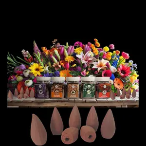 BUHUR KERUCUT PELOR PEWANGI RUANGAN Gaharu Kerucut Dupa Pelor Asap Bawah Isi 35 Pcs Aromatherapy Lavender Cendana Gaharu Jasmine Rose Pilihan Aroma Menarik