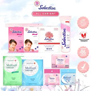 KAPAS SELECTION Facial Cotton (Round Oval Bulat / Tipis / Cotton Bud)