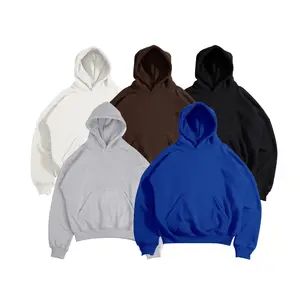 Erfolgreich Hoodie Boxy Polos Oversize Pria Wanita Unisex Basic Fleece