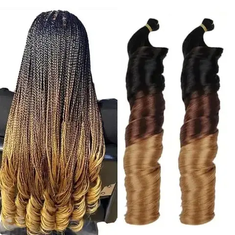 Rambut Curly Kepang Extensions Rambut Sambung