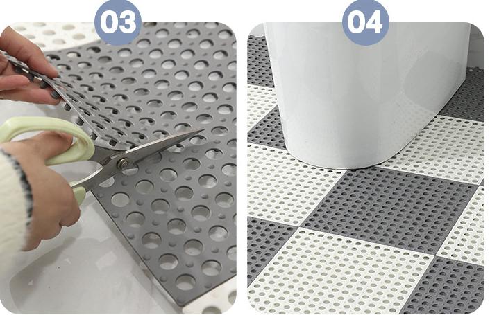 Product Introduction of Bathroom Anti-Slip Mat / Toilet / Anti-Slip Mat / Floor Mat / Bathroom Rubber Floor Tiles with Drain Holes Anti-slip Anti-slip Floor 27