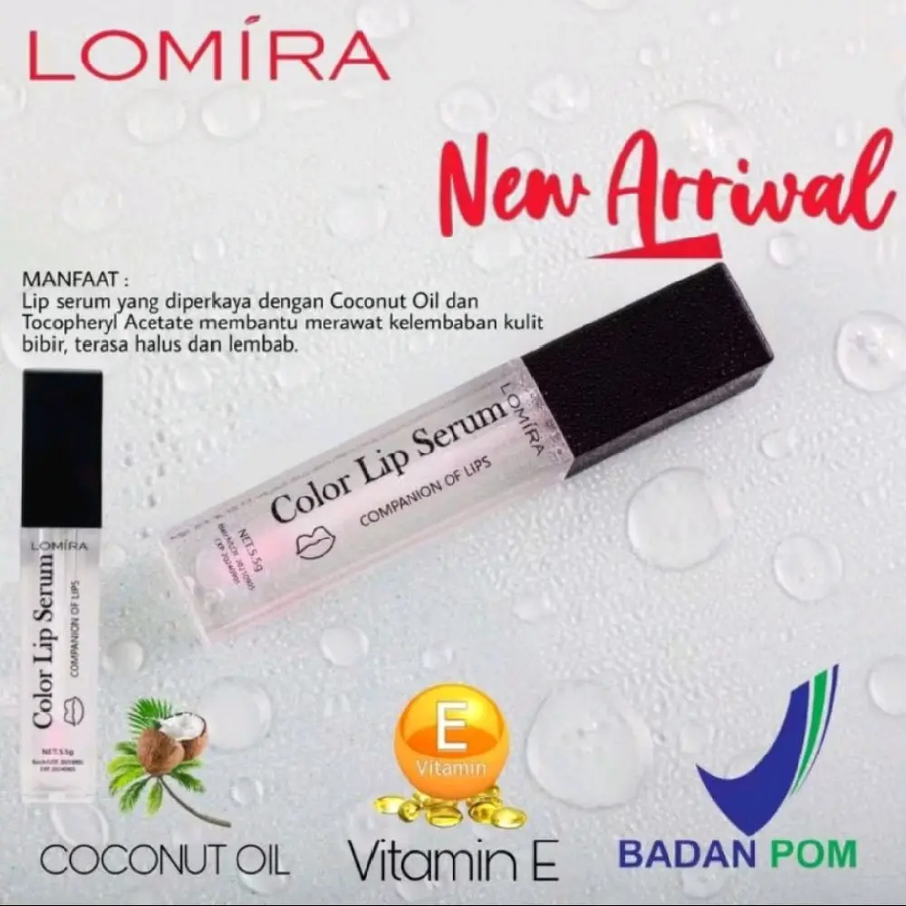 Lomira Color Lip Serum Pink glipgloss Moisturizing