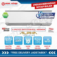 Gambar DAIKIN FTKH35YV14 AC Split Alpha Inverter 1.5PK R32 - Indonesia | Blue Fin Coating - Built-in WIFI - Filter Gin-Ion | FTKH35 / FTKH-Y Series - (TANPA KAYU) UNTUK PENGIRIMAN KURIR TOKO / INSTANT dari OneStop Electronics Kota Administrasi Jakarta Utara 1 Tokopedia
