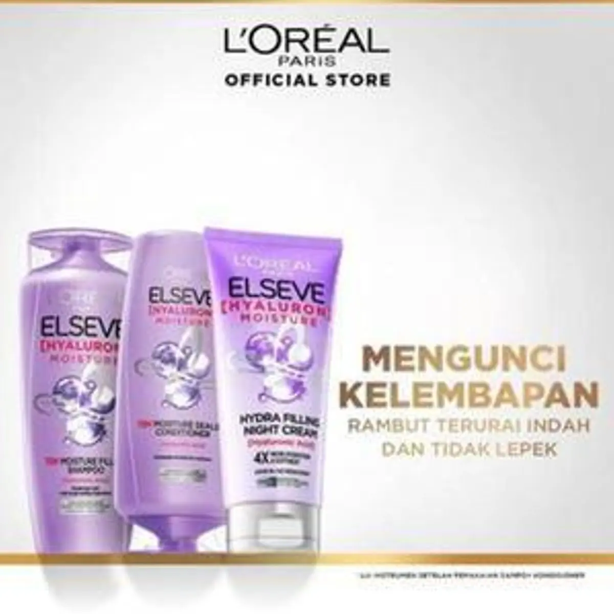 L'Oreal Paris Elseve Hyaluronic (Shampoo, Conditioner, Night Cream)