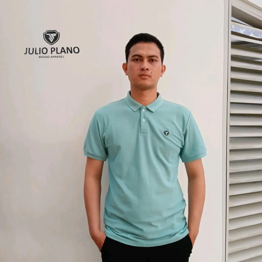JULIO PLANO Kaos Kerah Premium Polo Shirt Pria Pendek