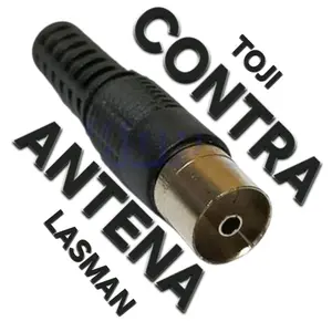 COVER  ANTENA PLASTIK HITAM / JACK SOKET KOMEKTOR CONECTOR CONTRA COVER SAMBUNGAN I ANTENA 5C DIGITAL DAN ANALOG TV STB SET TOP BOK TV LED LCD TV TABUNG SEMUA SUPORT ANTENA TV