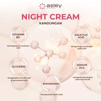 Gambar ASLEY Paket Acne 1 Serum Acne Care dan Dermasley Night Cream Acne Glow skincare untuk jerawat dari Klinik Spesialis Jerawat Kab. Karawang 3 Tokopedia