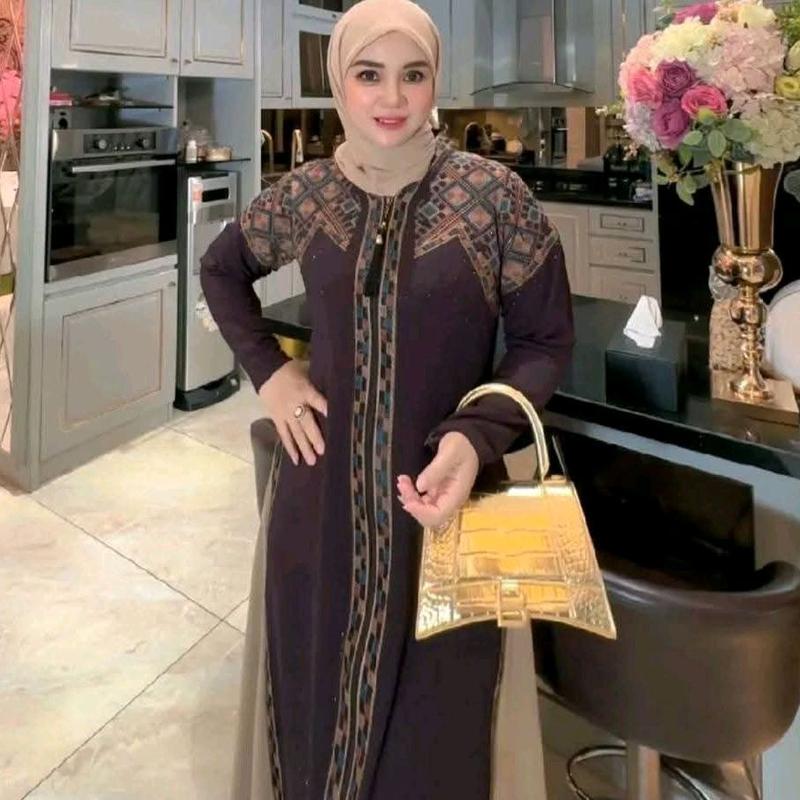 GRAZELIA SET HIJAB NAZWA  ABAYA BORDIR 9