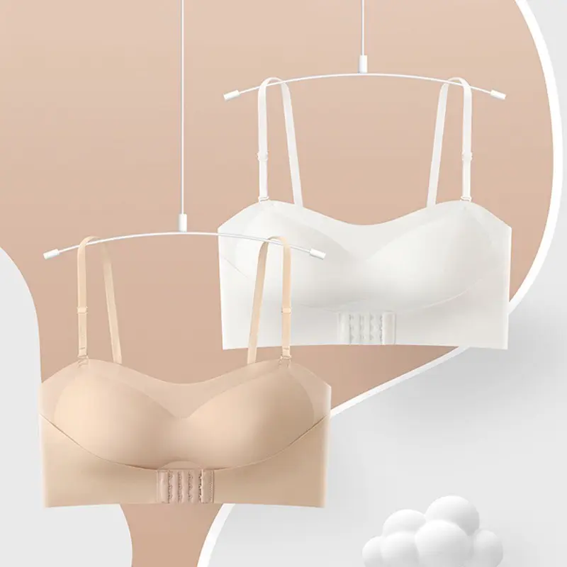 BH068 Bra Wanita Tanpa Kawat Pakaian Dalam Kancing Depan Bra Import Push Up Bra Seamless Anti Slip Bahan Lembut BH Sexy 3